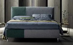 Letto imbottito Stilfar moderno in esposizione da Brennero Case&Stili a Verona